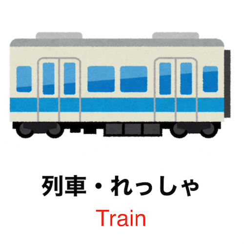 90 seconds to learn Japanese vocabulary - Theme: Train!